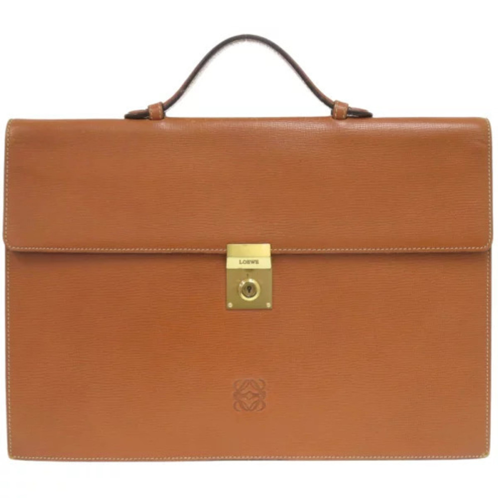 Loewe Leather Brown Business Bag